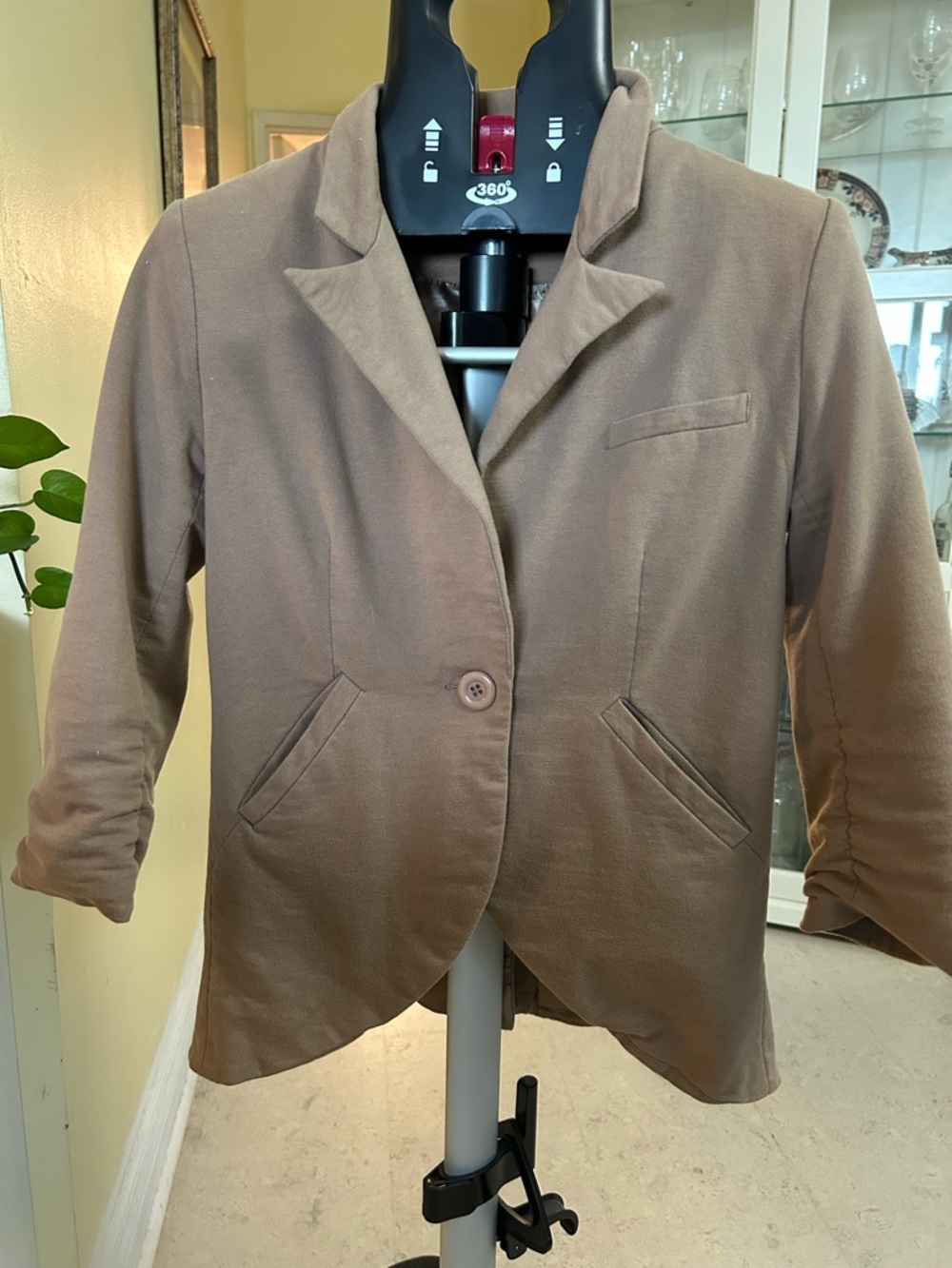 Women's Brown Tailored Blazer Jacket